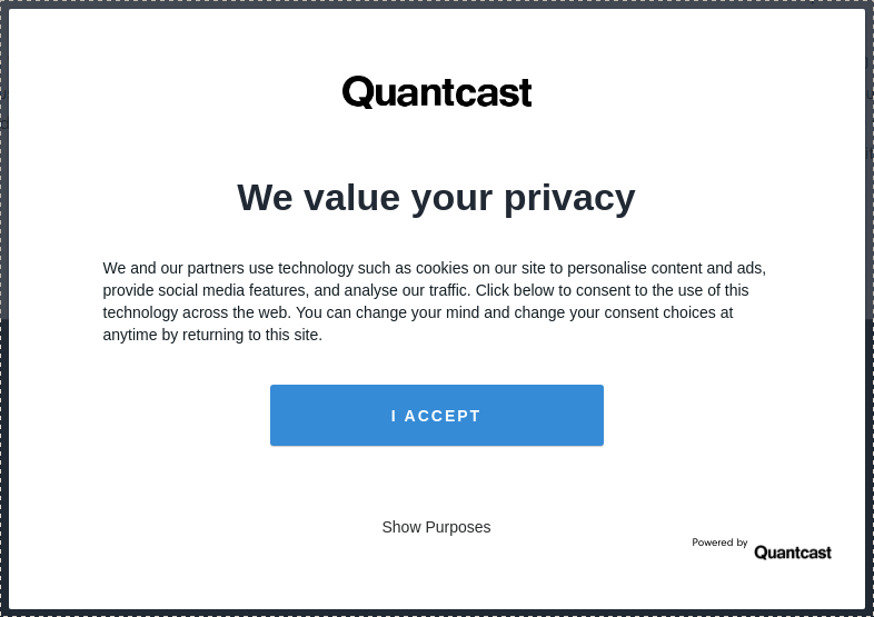 quantcast-consent-screen